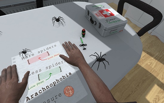 درمان وحشت شدید از حشرات با واقعیت مجازی - SpiderWorld