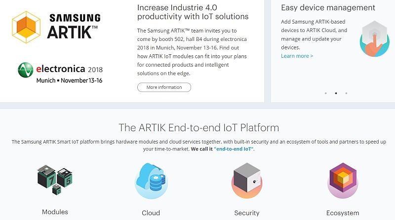 پلتفرم اینترنت اشیا سامسونگ ARTIK